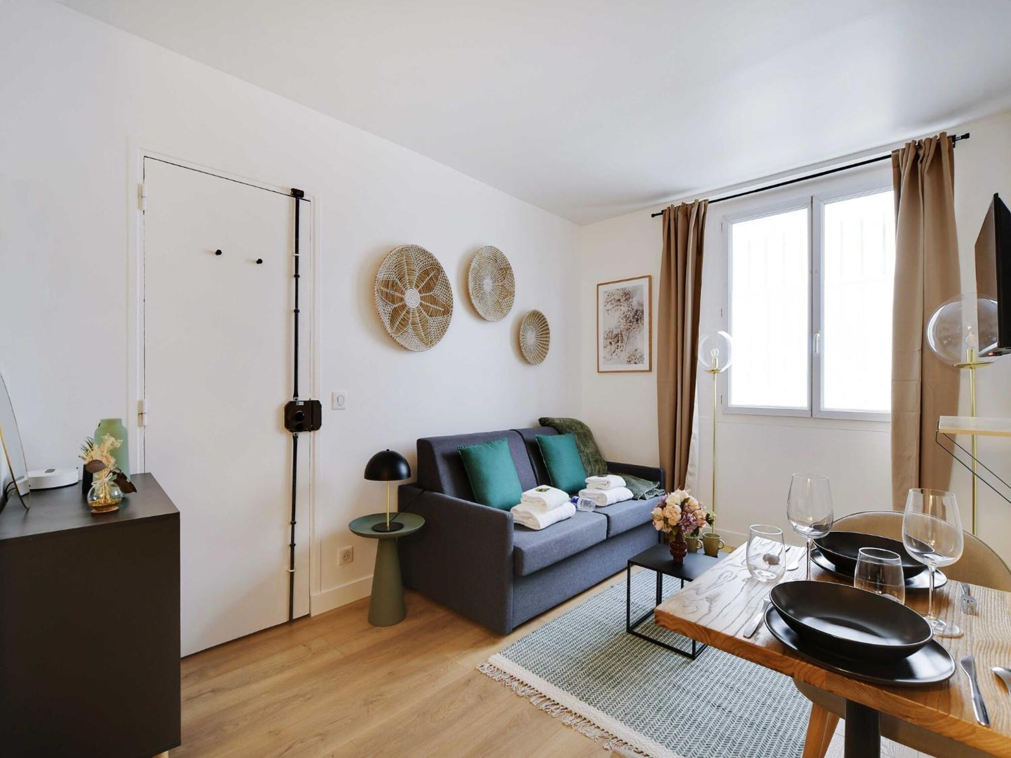 Apartment Peaceful -2p- Square Des Batignolles *
